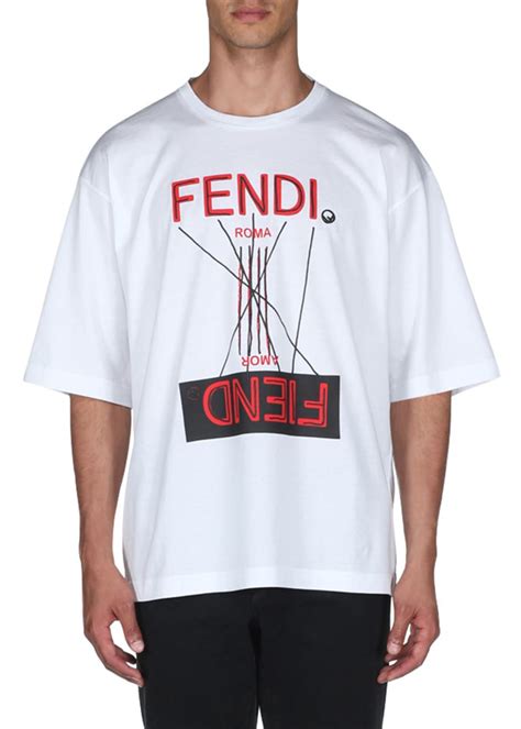 fendi t shirt men's|fendi fiend t shirt.